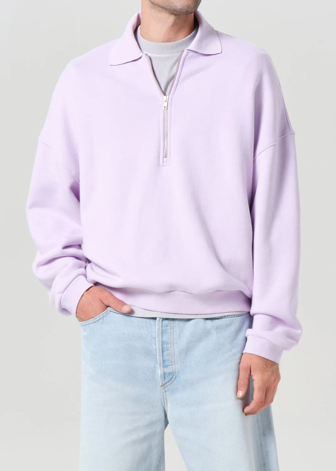 Pace Sweatshirt in Aster sold by Agolde product image thumbnail 3