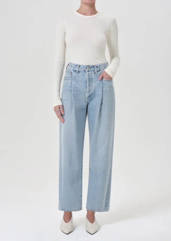 Fold Waistband Jean in Sideline sold by Agolde
