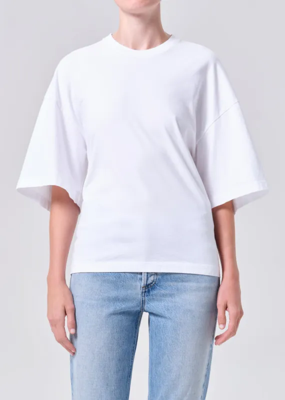 Ellery Tee in White made by Agolde