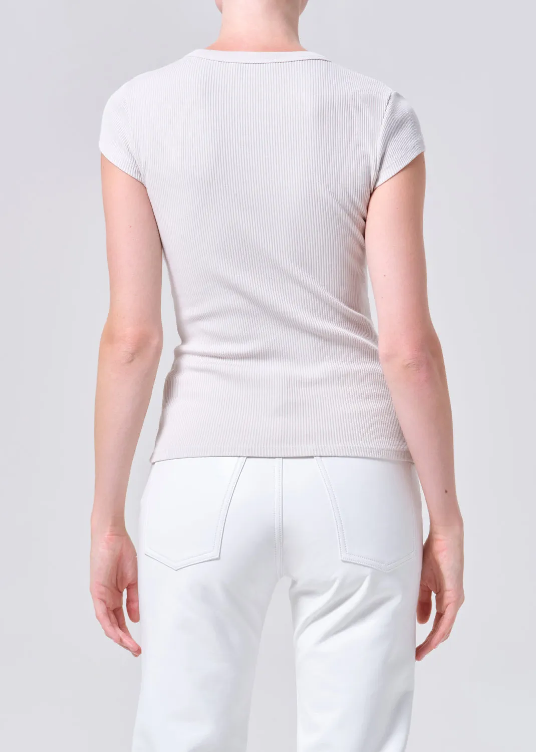 Edison Tee in Bone sold by Agolde product image thumbnail 2