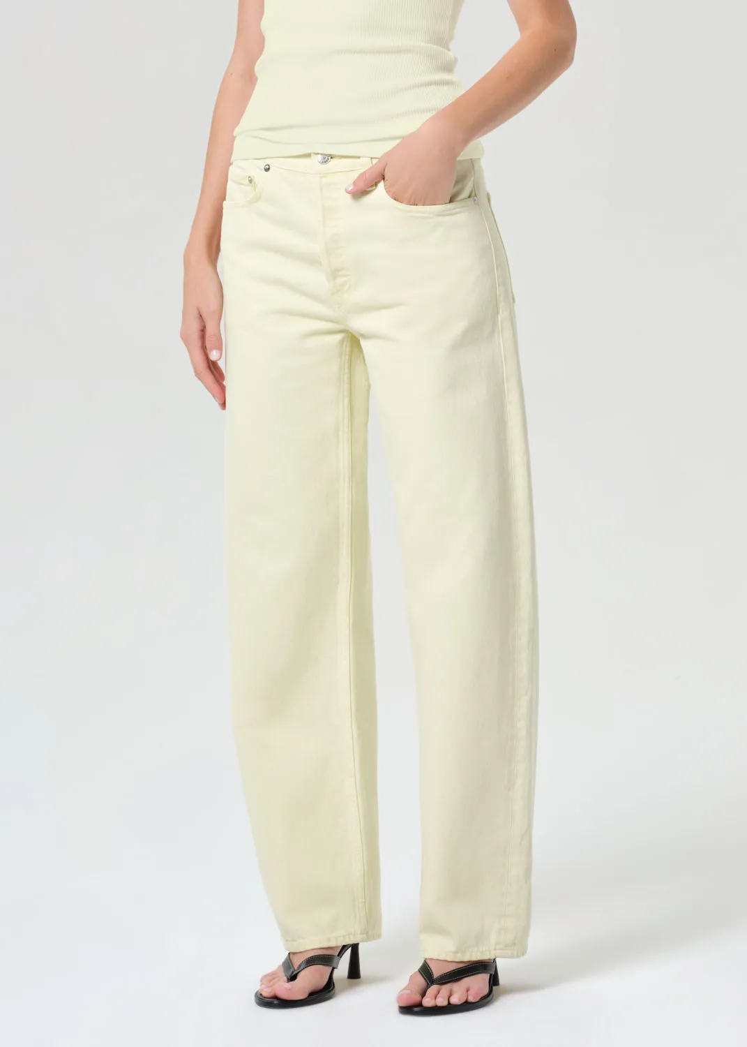 Arc Jean 32" in Lemon Zest sold by Agolde product image thumbnail 4