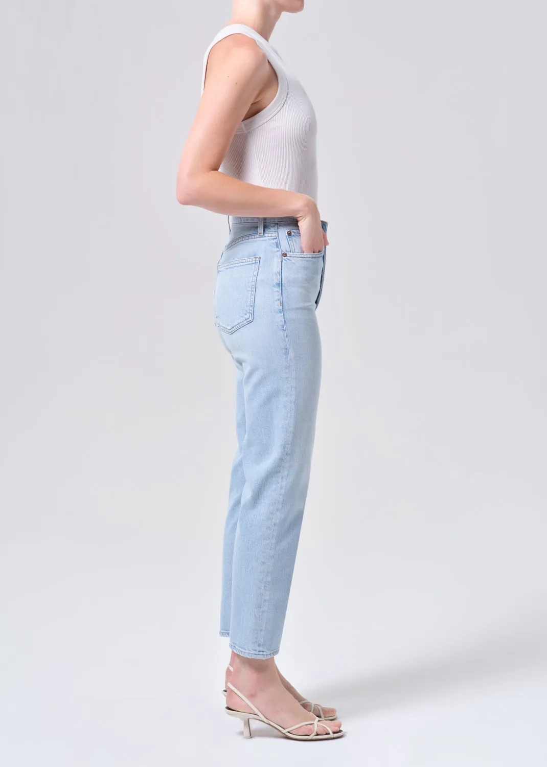 90's Pinch Waist Crop (Weightless Stretch) in Flaunt sold by Agolde product image thumbnail 3