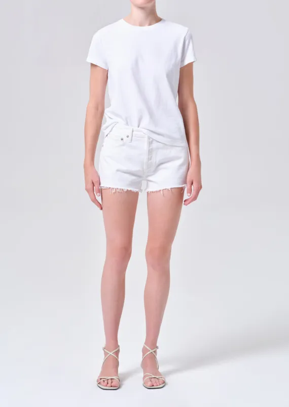 Parker Vintage Cut Off Short in Marshmallow sold by Agolde