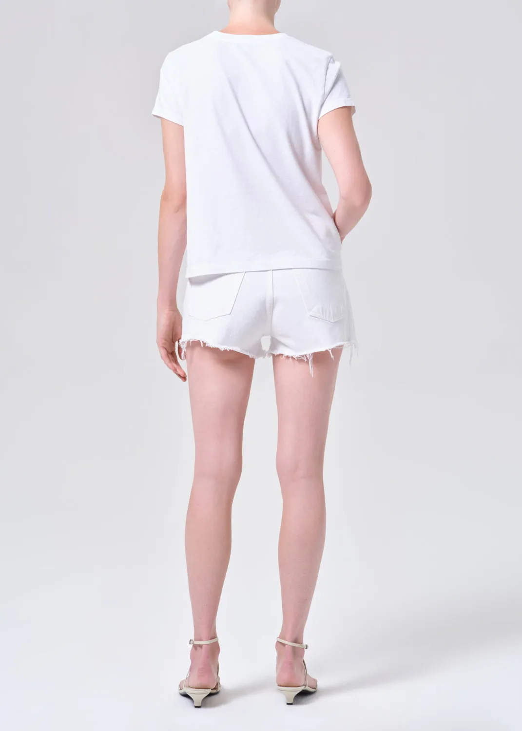 Parker Vintage Cut Off Short in Marshmallow sold by Agolde product image thumbnail 2