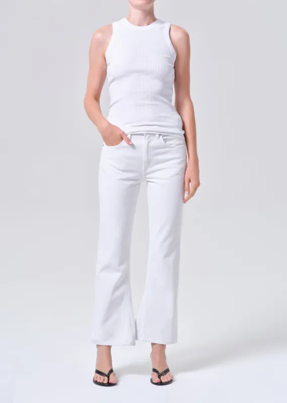 Mid Rise Kick Boot Ankle in Chalk White sold by Agolde