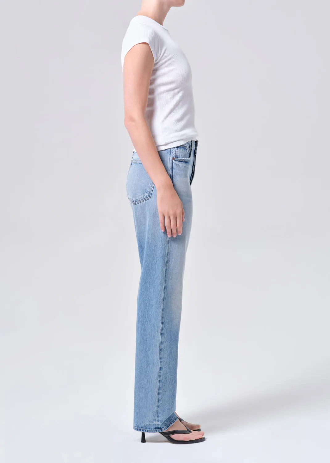 90's Mid Rise Straight 32" (Weightless) in Stream sold by Agolde product image thumbnail 3