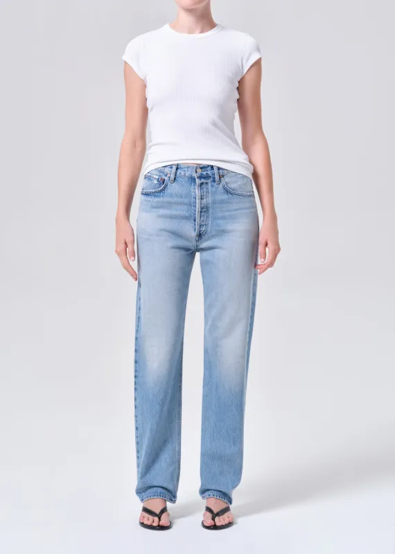 90's Mid Rise Straight 32" (Weightless) in Stream sold by Agolde