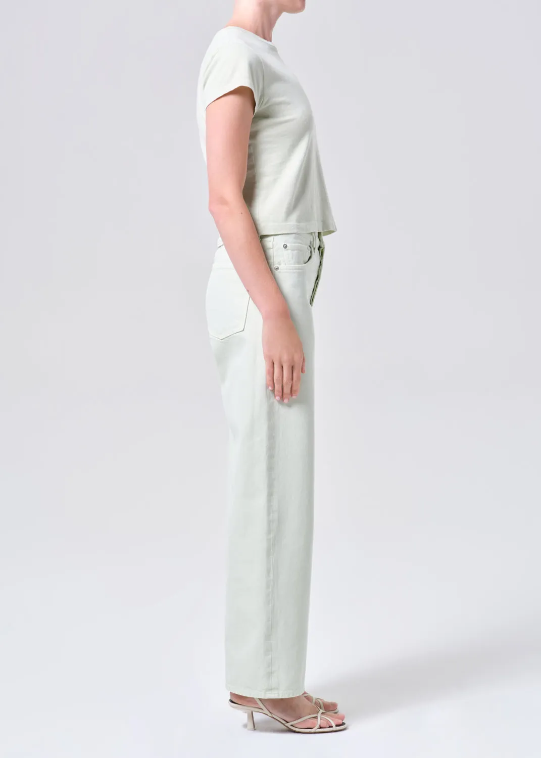 Arc Jean 32" in Mint Cream sold by Agolde product image thumbnail 3