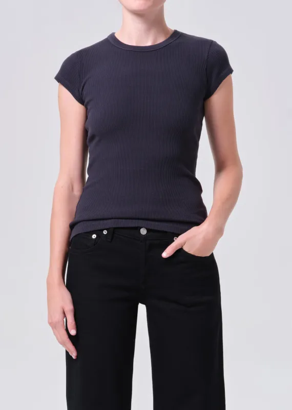 Edison Tee in Nocturne made by Agolde