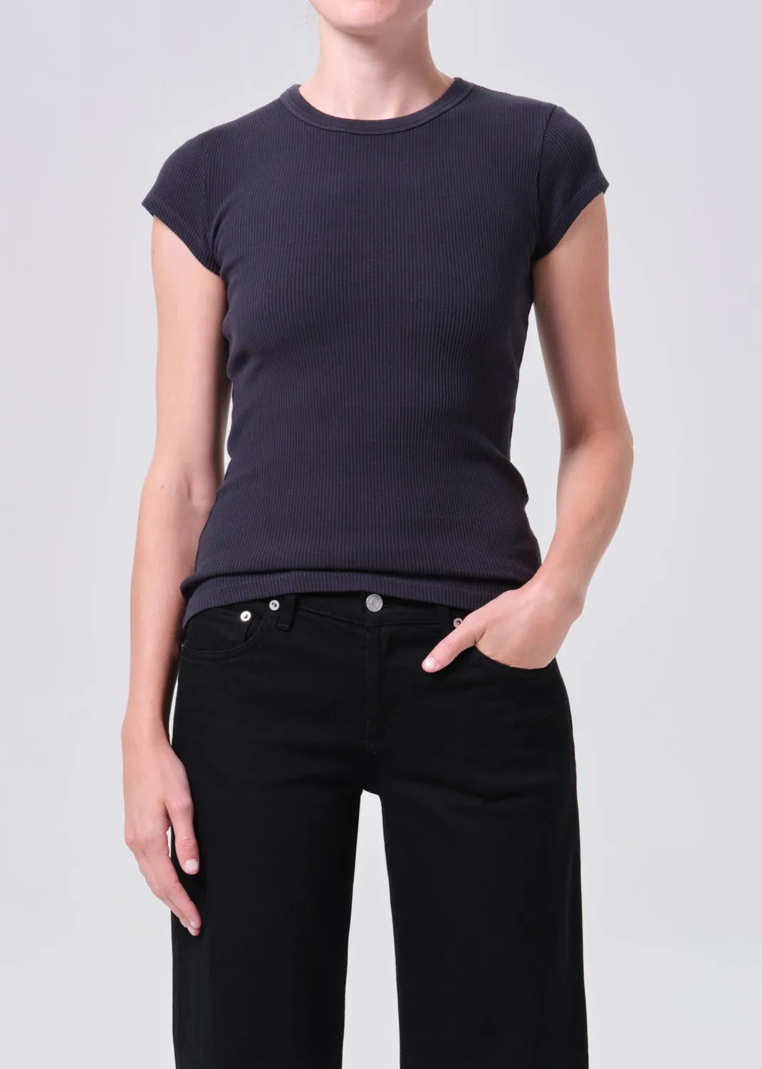 Edison Tee in Nocturne sold by Agolde