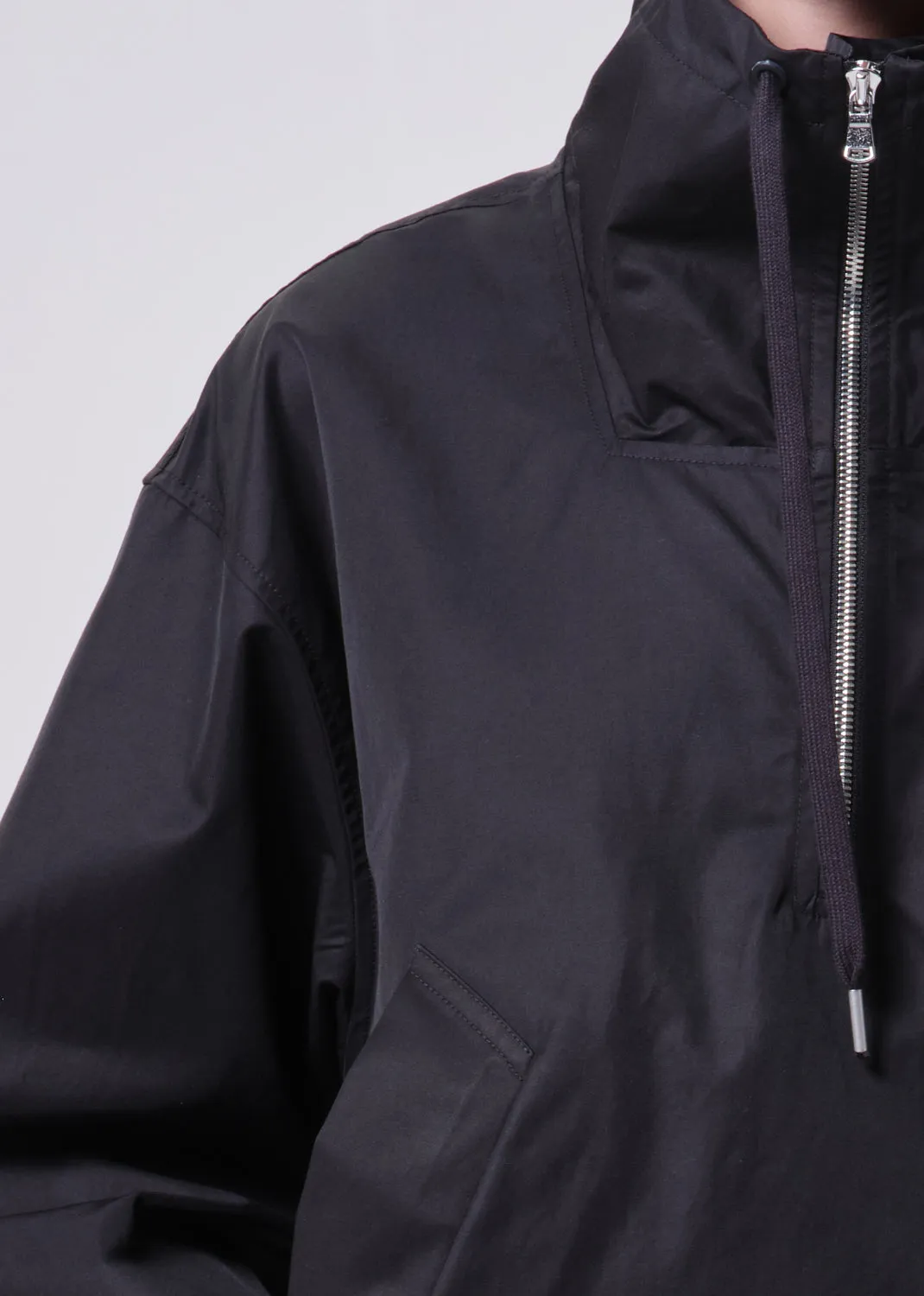 Lydia Nylon Popover Anorak in Black sold by Agolde product image thumbnail 5