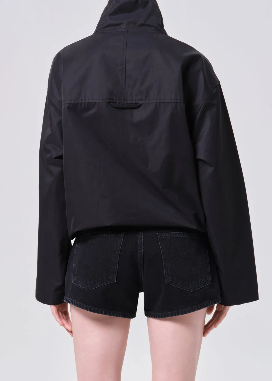 Lydia Nylon Popover Anorak in Black sold by Agolde product image thumbnail 2