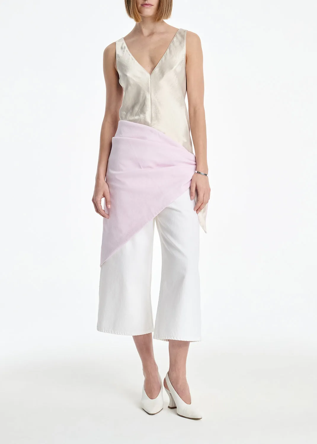 AGOLDE x MARIA MCMANUS Bandana (Flyweight) in Stone Wash Powder Pink sold by Agolde product image thumbnail 3