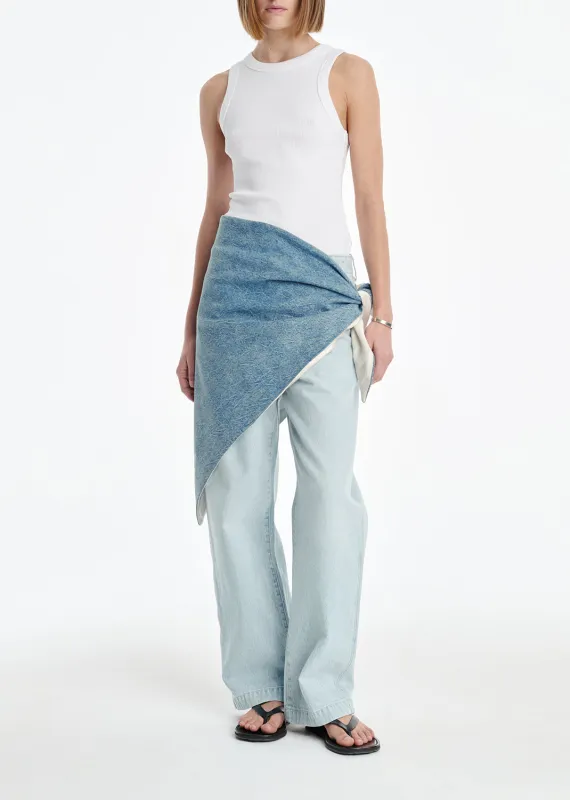 AGOLDE x MARIA MCMANUS Bandana (Weightless) in Crinkle Indigo made by Agolde