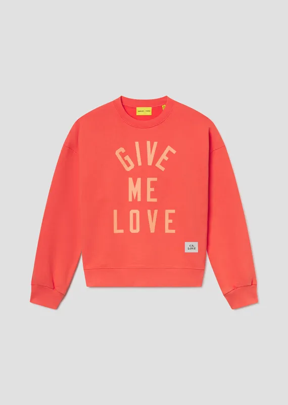 AGOLDE x Tupac Crewneck Sweatshirt in Soft Red made by Agolde