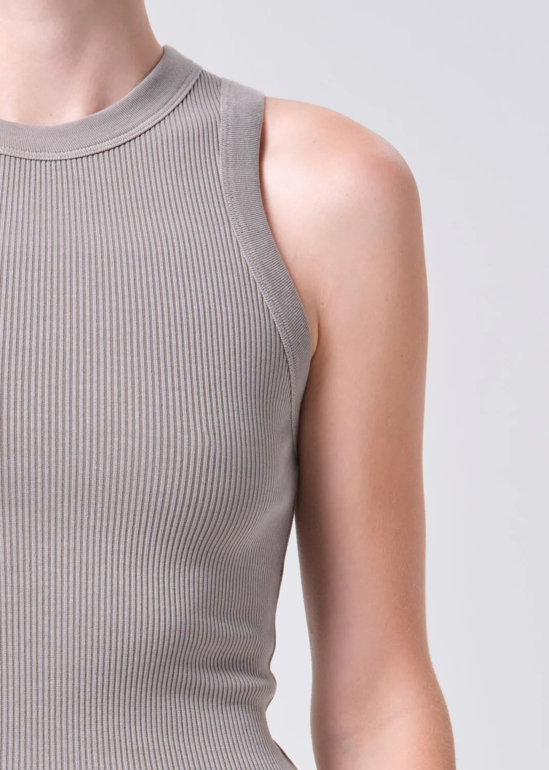 Leigh Tank in Drab sold by Agolde product image thumbnail 5