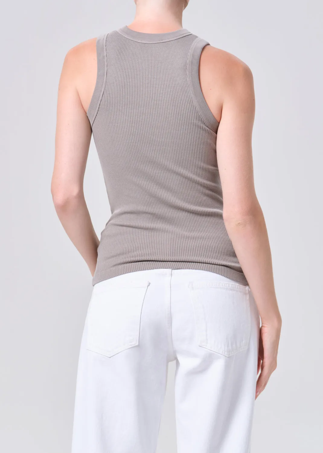 Leigh Tank in Drab sold by Agolde product image thumbnail 2