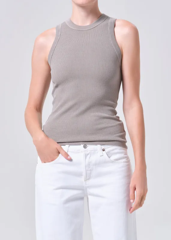 Leigh Tank in Drab made by Agolde