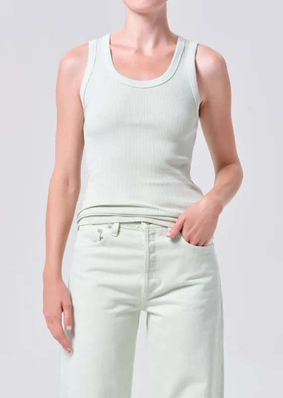 Poppy Tank in Mint Cream made by Agolde