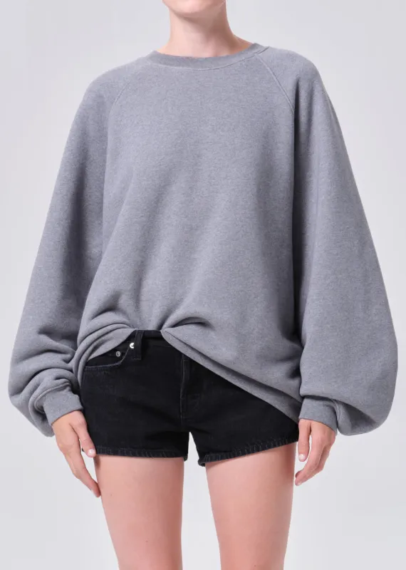 Valma Sweatshirt in Grey Heather made by Agolde