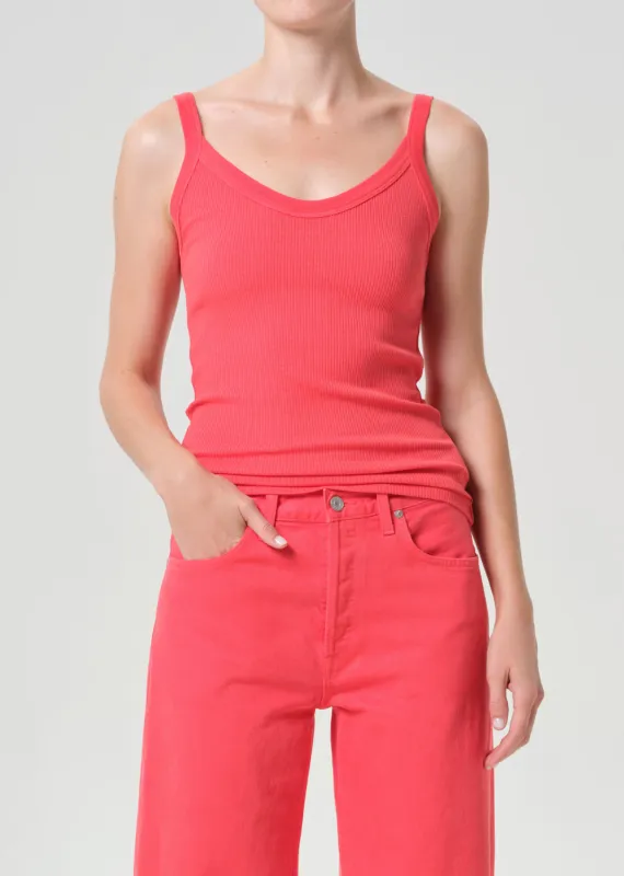 Jordan Tank in Carnival made by Agolde