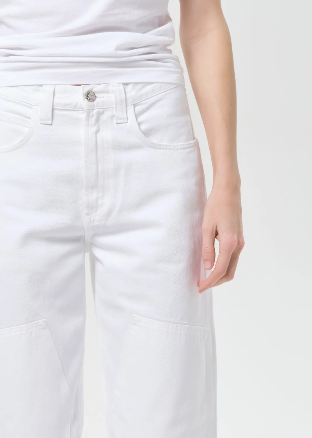 Laria Pieced Jean in Marshmallow sold by Agolde product image thumbnail 5