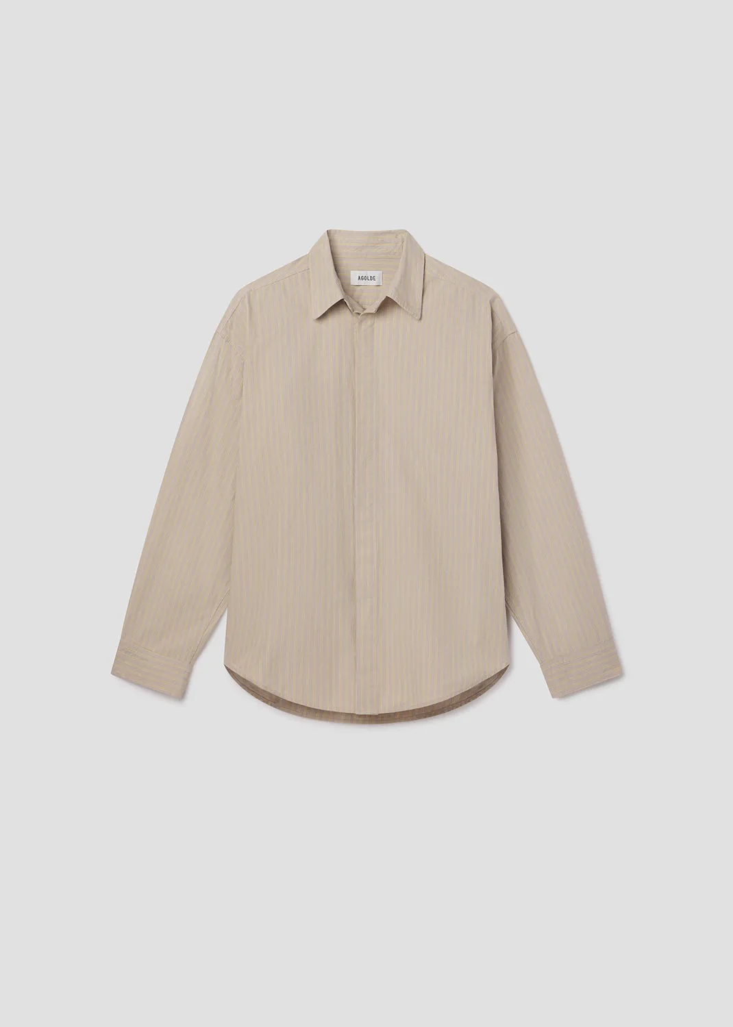 Roy Shirt in Beaudry Stripe sold by Agolde product image thumbnail 2
