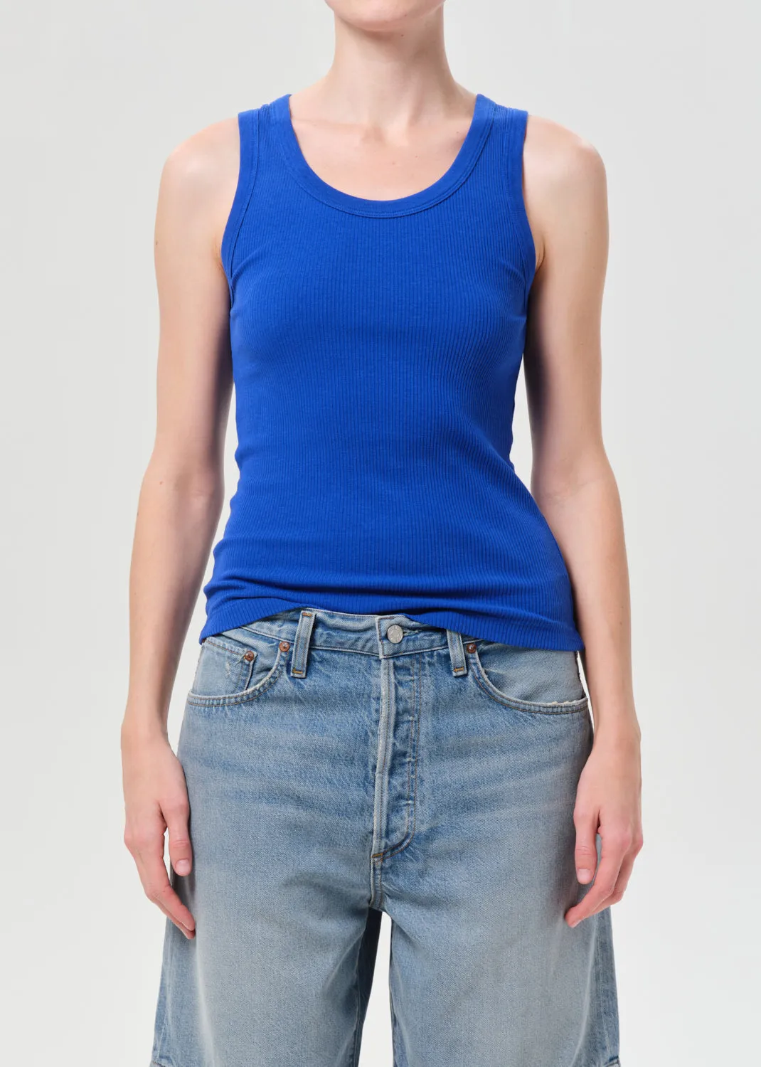 Poppy Tank in Cobalt sold by Agolde