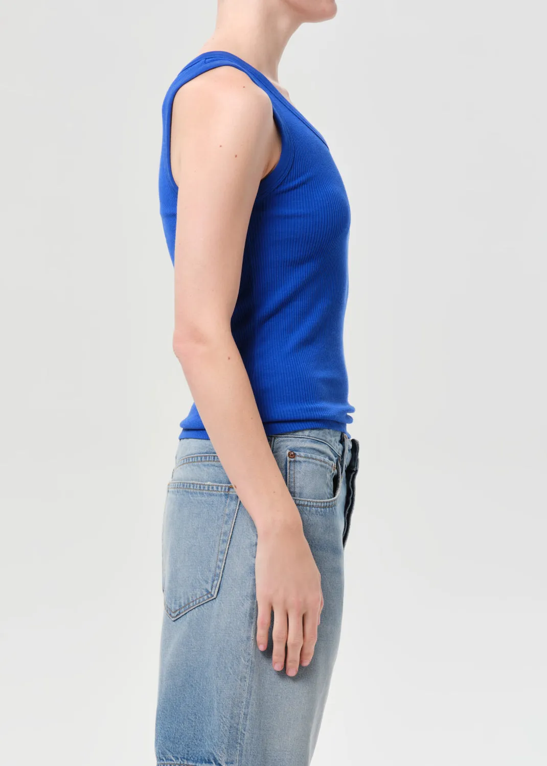 Poppy Tank in Cobalt sold by Agolde product image thumbnail 3