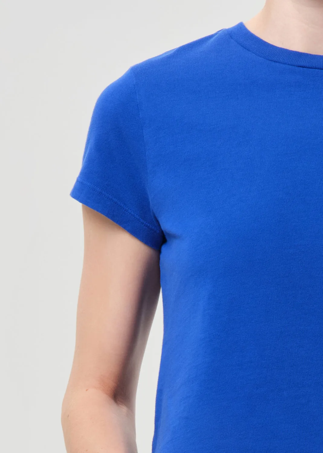 Adine Shrunken Tee in Cobalt sold by Agolde product image thumbnail 5