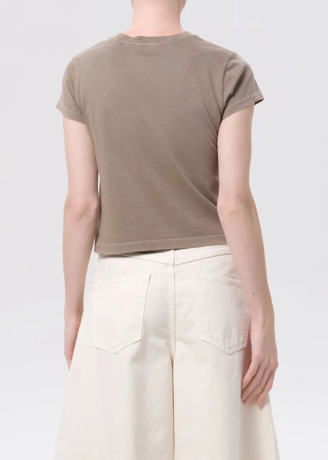 Adine Shrunken Tee in Trail sold by Agolde product image thumbnail 2