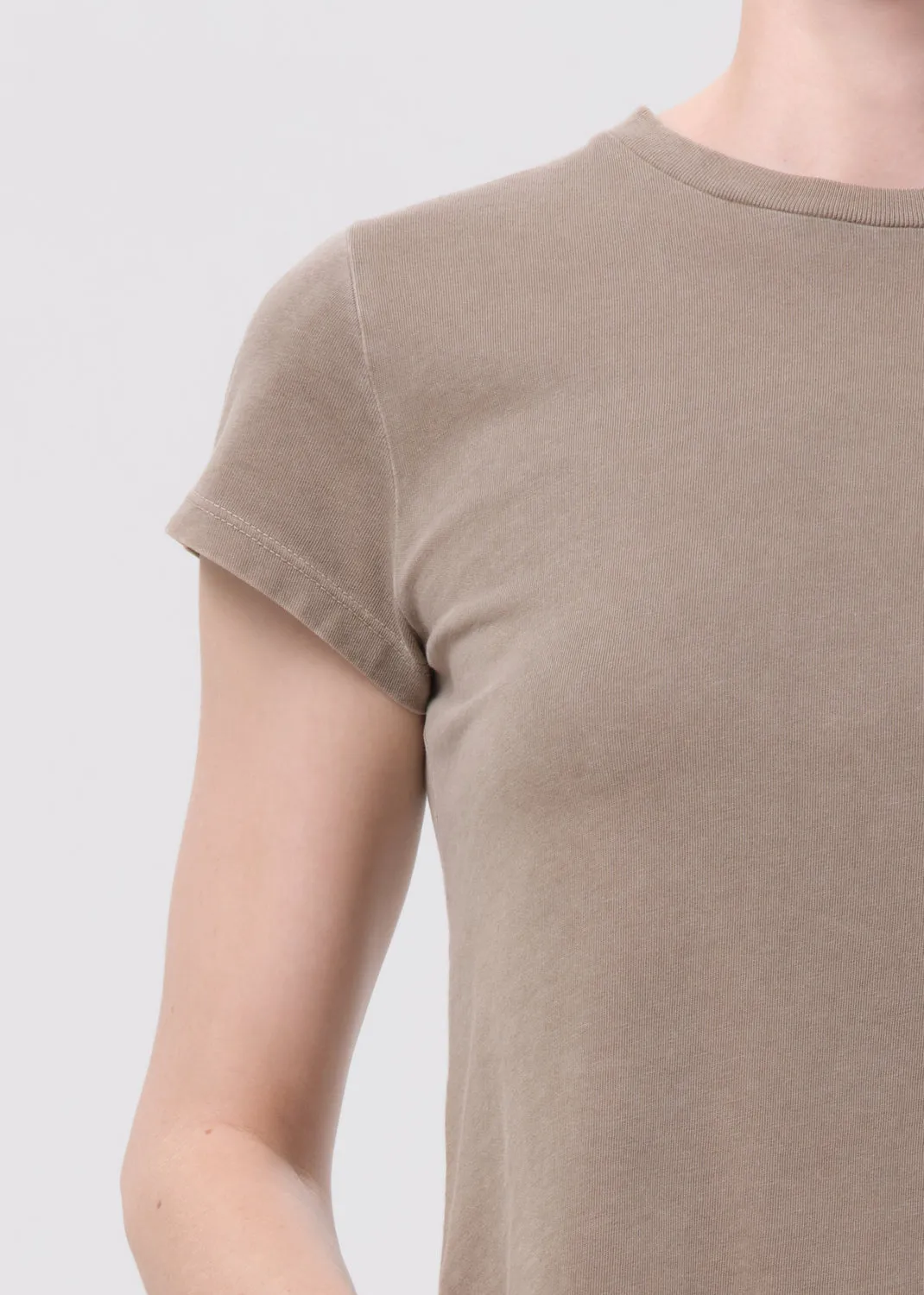 Adine Shrunken Tee in Trail sold by Agolde product image thumbnail 5