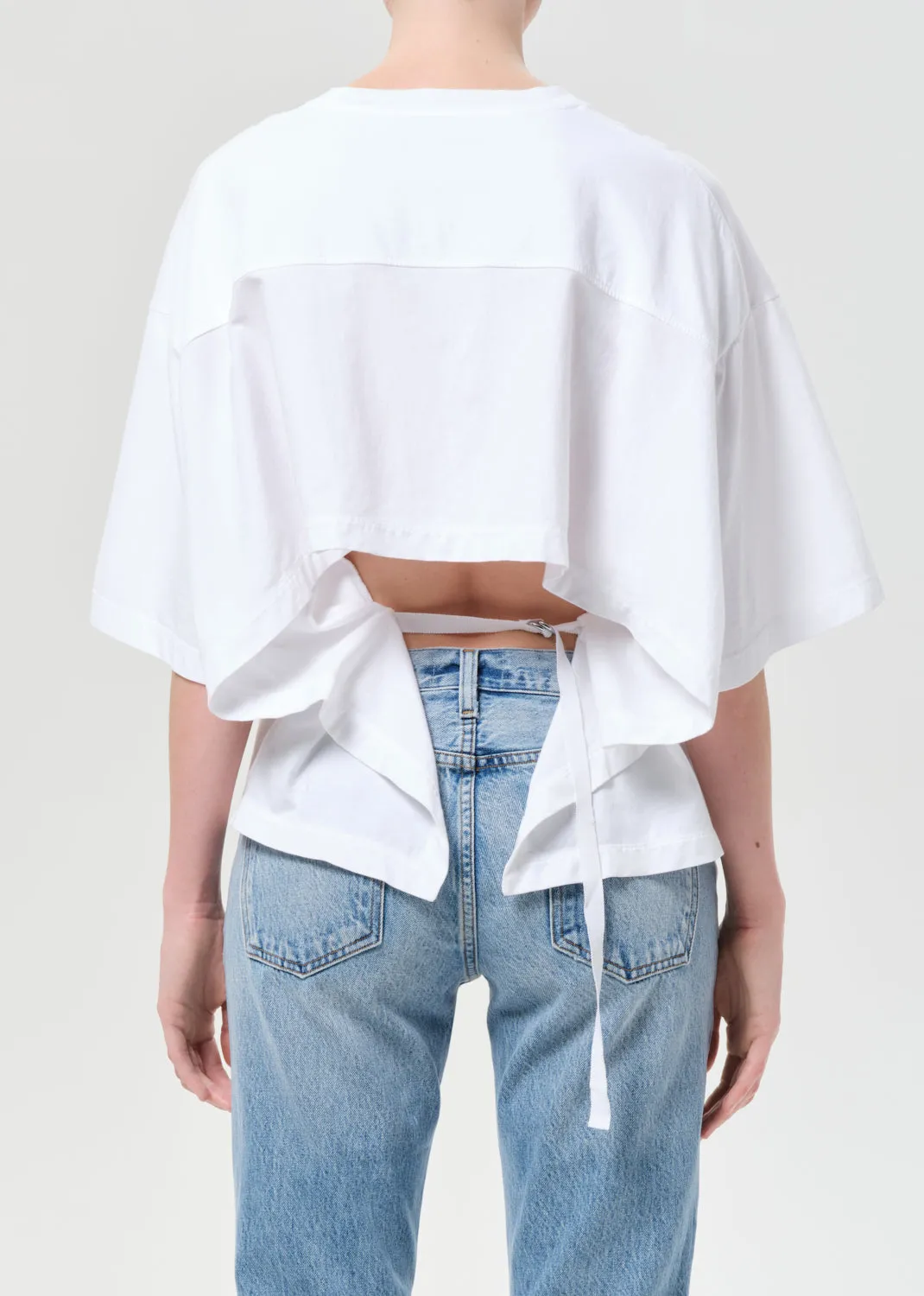 Theo T-Shirt in White sold by Agolde product image thumbnail 2