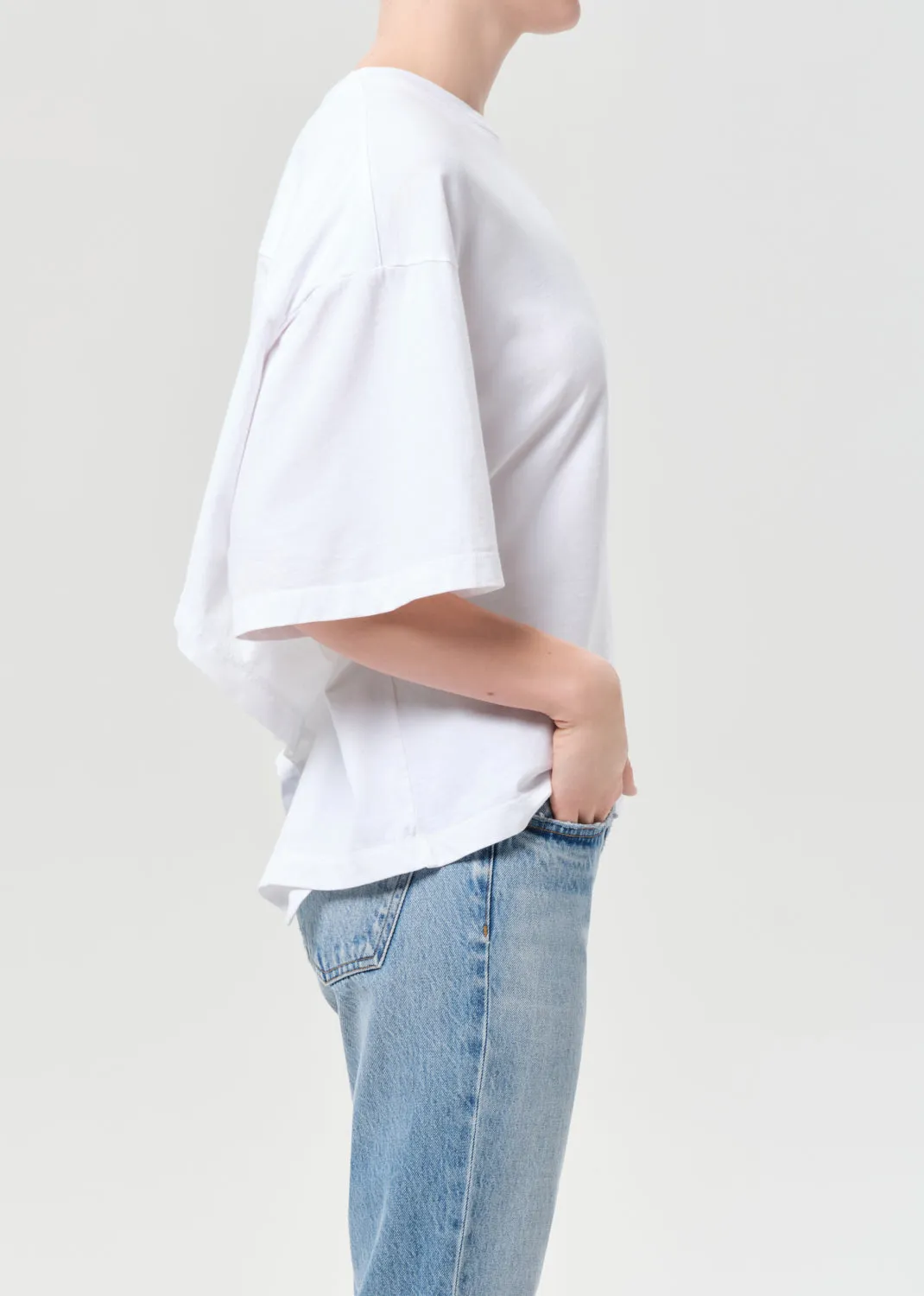 Theo T-Shirt in White sold by Agolde product image thumbnail 3