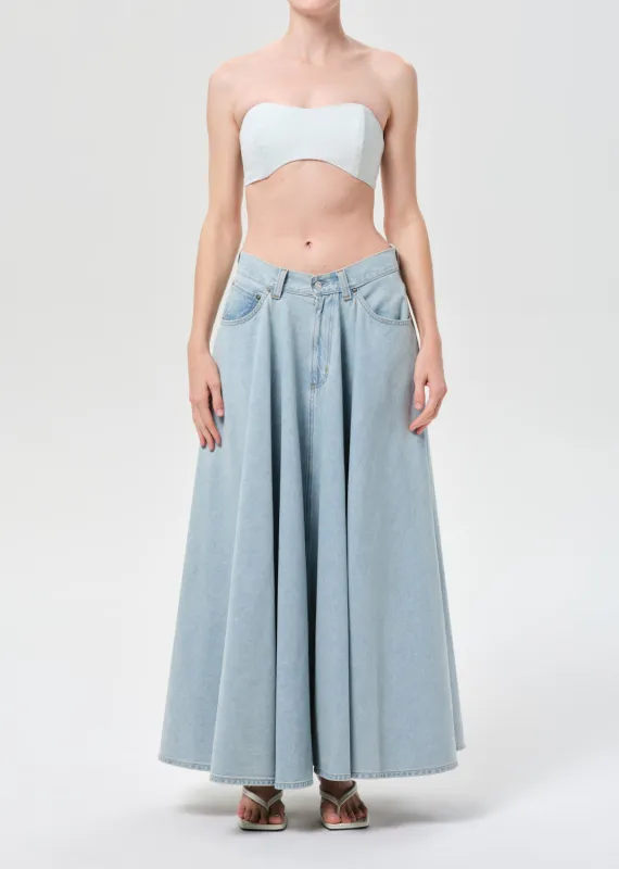 Otto Skirt (Weightless) in Erase made by Agolde