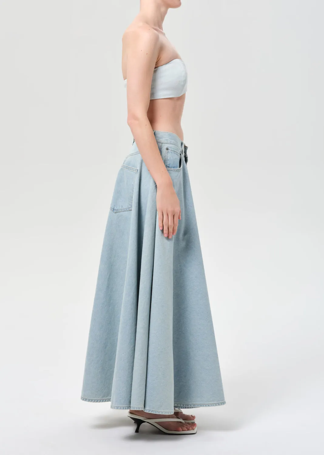 Otto Skirt (Weightless) in Erase sold by Agolde product image thumbnail 3