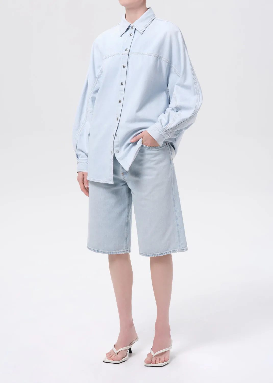 Lantern Shirt (Weightless) in Millbank sold by Agolde product image thumbnail 4