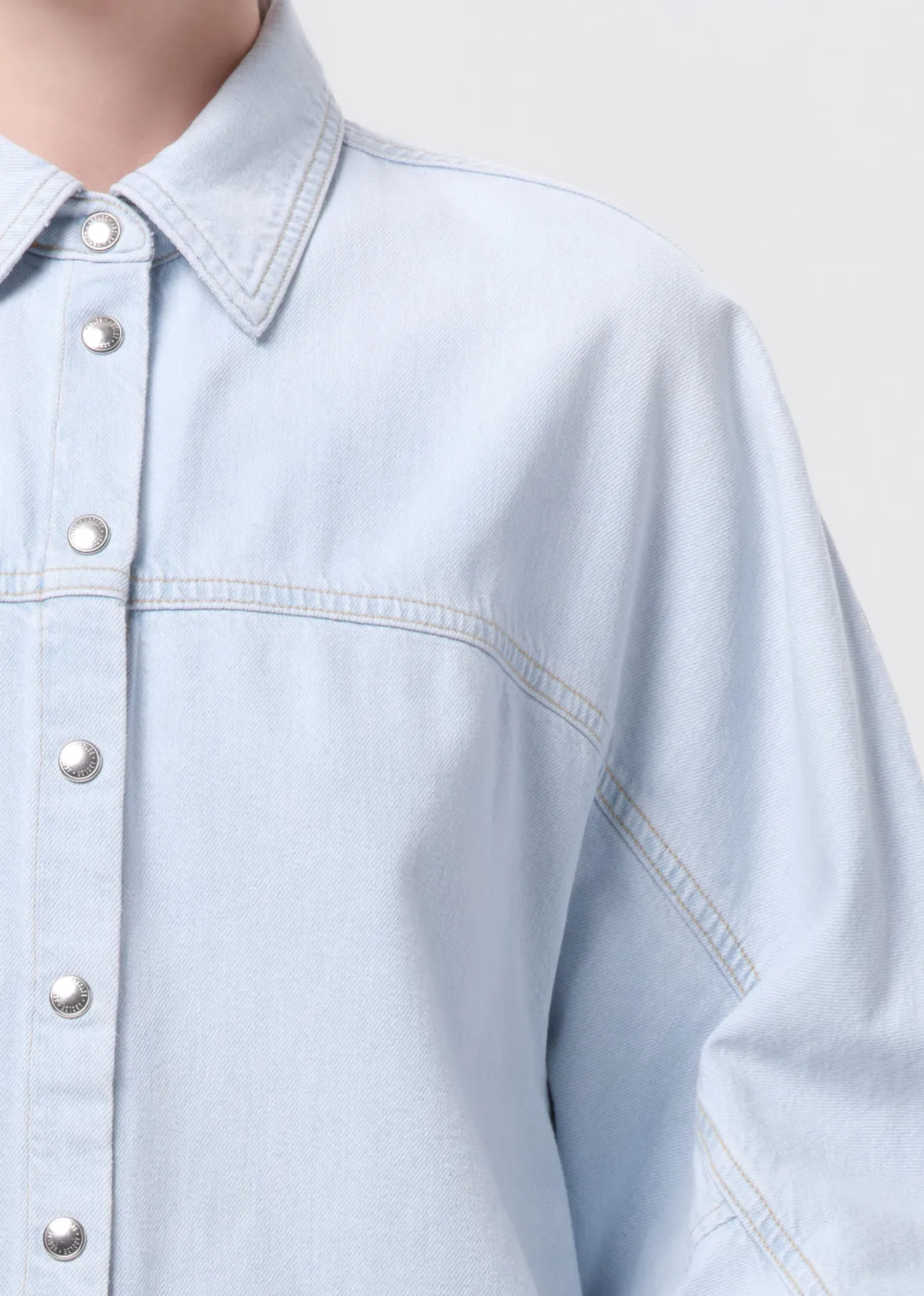 Lantern Shirt (Weightless) in Millbank sold by Agolde product image thumbnail 5