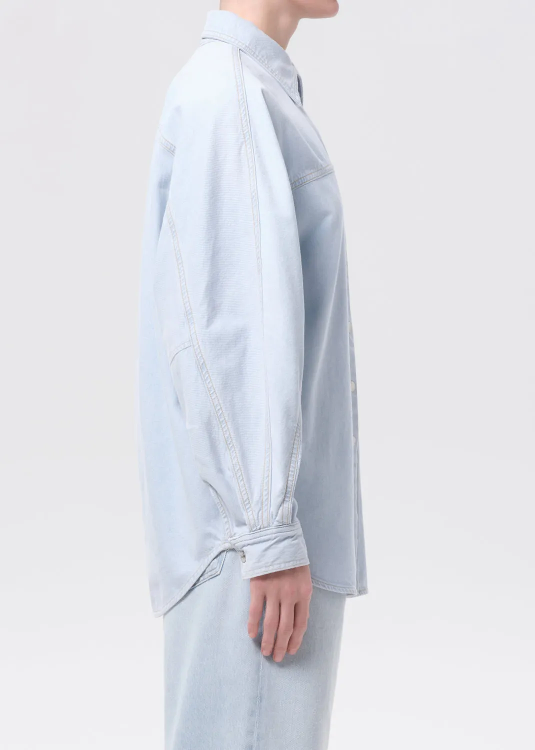 Lantern Shirt (Weightless) in Millbank sold by Agolde product image thumbnail 3