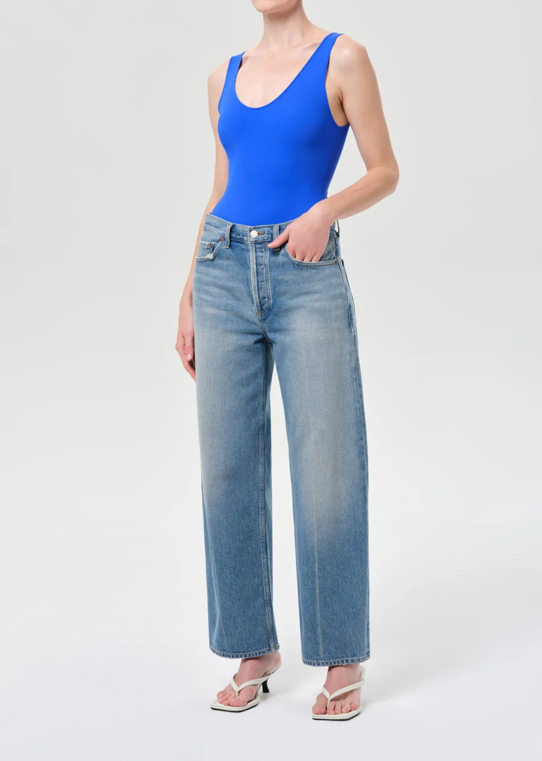 Tora Bodysuit in Cobalt sold by Agolde product image thumbnail 4
