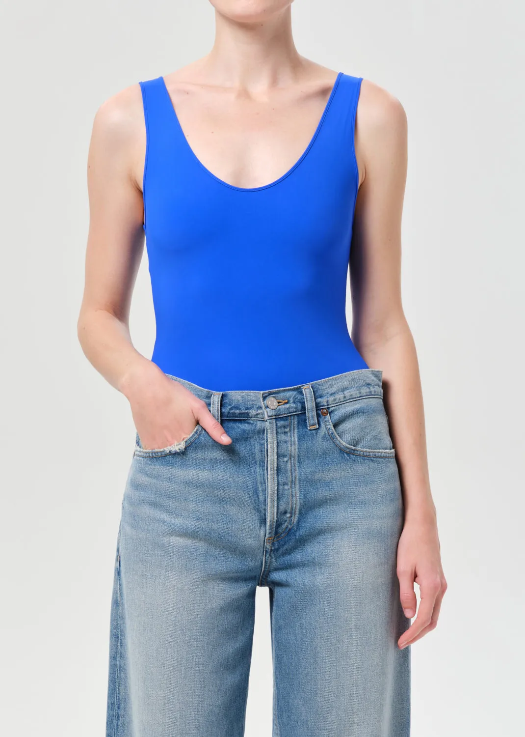 Tora Bodysuit in Cobalt sold by Agolde