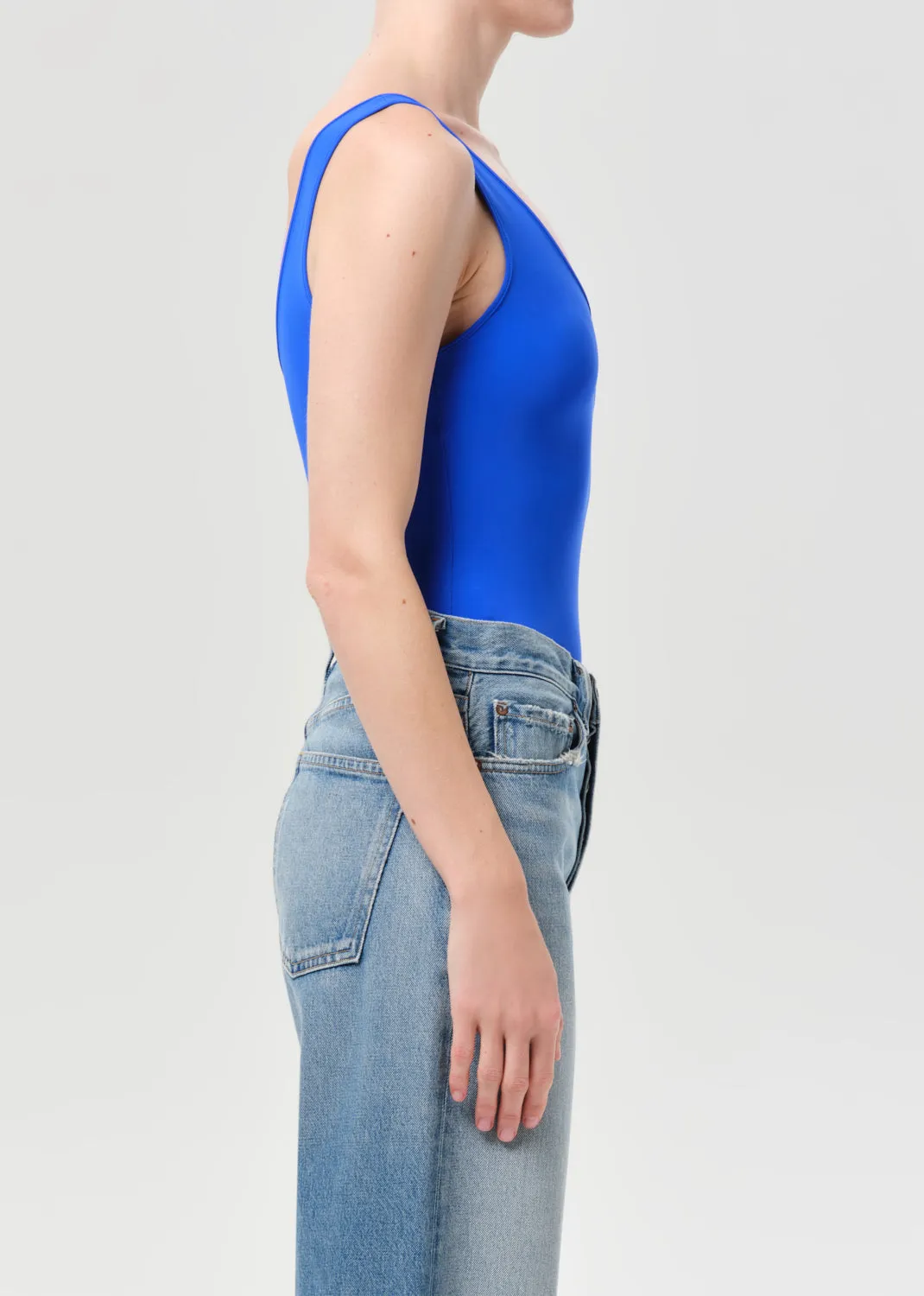 Tora Bodysuit in Cobalt sold by Agolde product image thumbnail 3