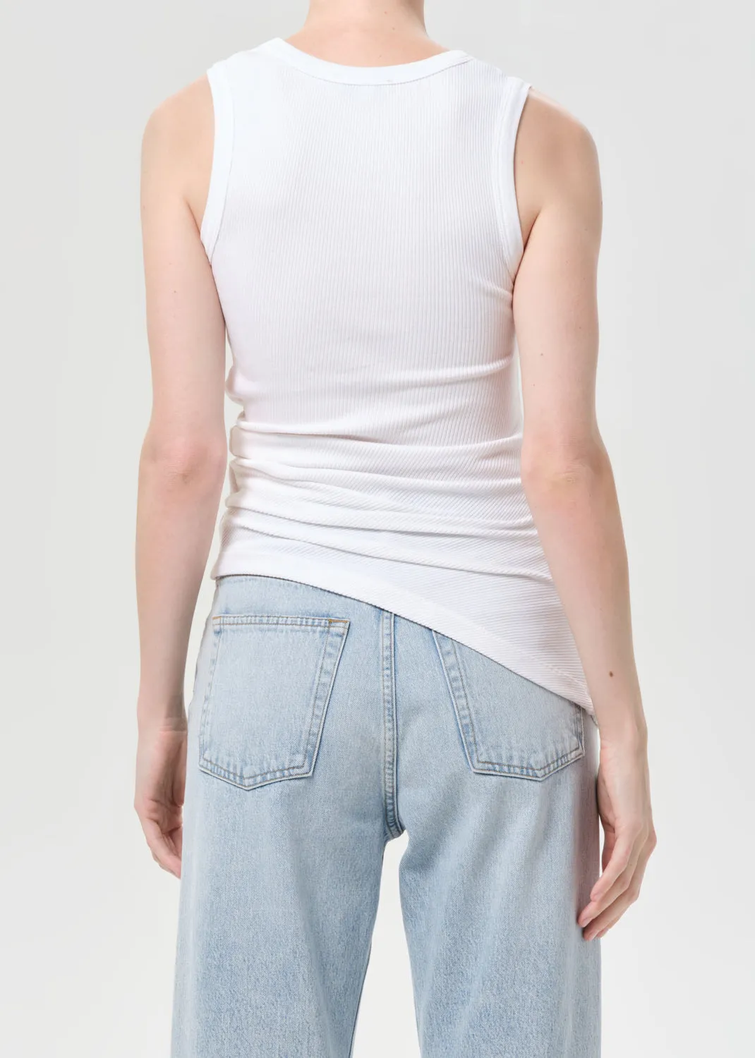 Twisted Poppy Tank in White sold by Agolde product image thumbnail 2