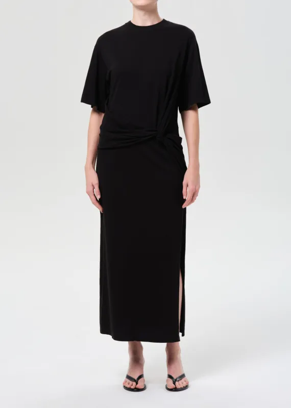 Zanna Maxi Dress in Black made by Agolde