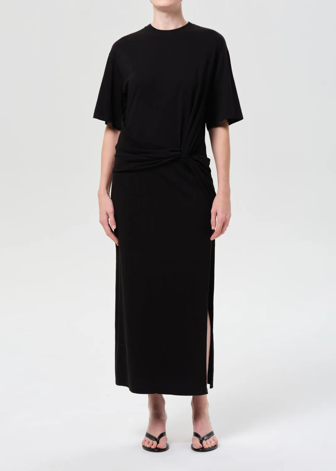 Zanna Maxi Dress in Black sold by Agolde