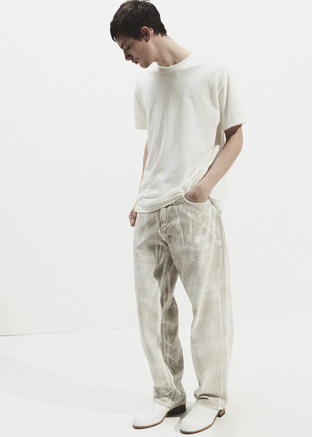 Fusion Jean in Shell sold by Agolde