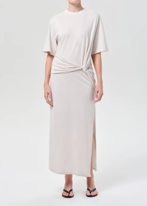 Zanna Maxi Dress in Bone made by Agolde