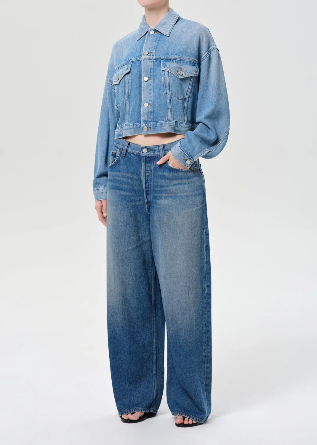 Palmer Jacket (Flyweight) in Script sold by Agolde product image thumbnail 4