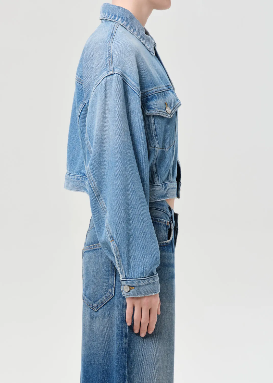 Palmer Jacket (Flyweight) in Script sold by Agolde product image thumbnail 3