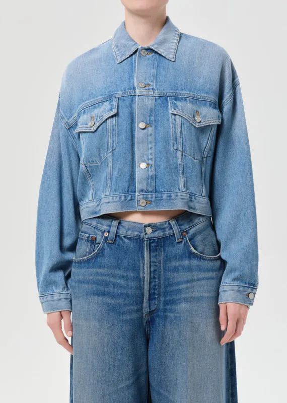 Palmer Jacket (Flyweight) in Script made by Agolde